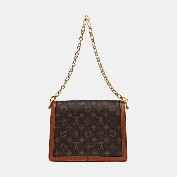 DAUPHINE MM Monogram Coated Canvas Brown