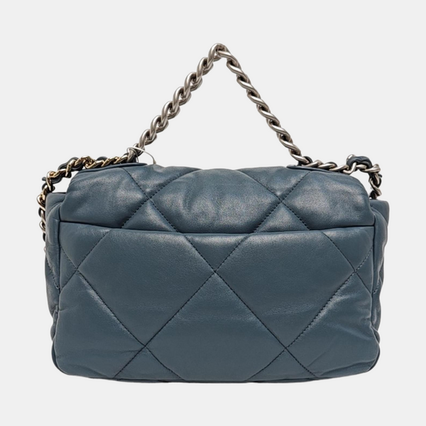 CHANEL 19 Small Quilted Lambskin Blue