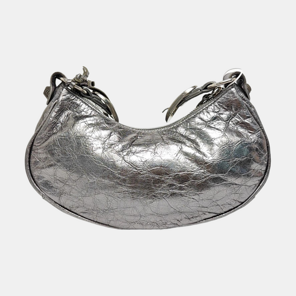 Le Cagole Mini Lambskin Silver