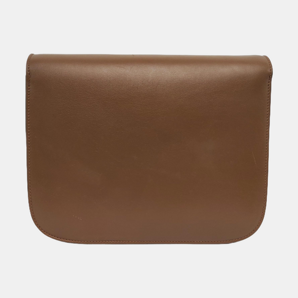 Authenticated pre-owned CLASSIC BOX Medium Calfskin Brown - Shoulder Bag at Looply