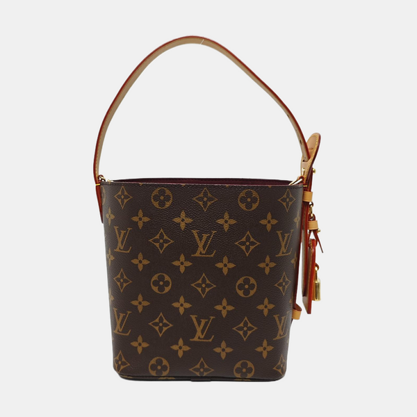 ALL IN BB Monogram Coated Canvas Brown
