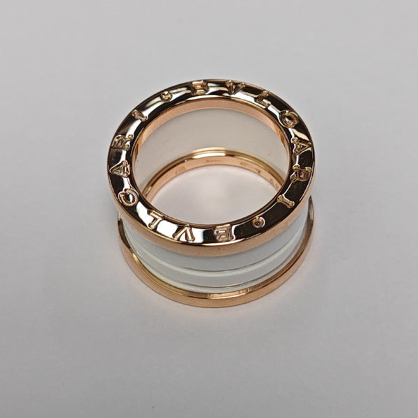 B.ZERO1 18k Rose Gold Ring EU 49