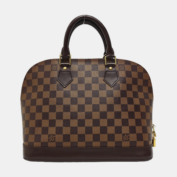 ALMA PM Damier Ebene Coated Canvas Brown