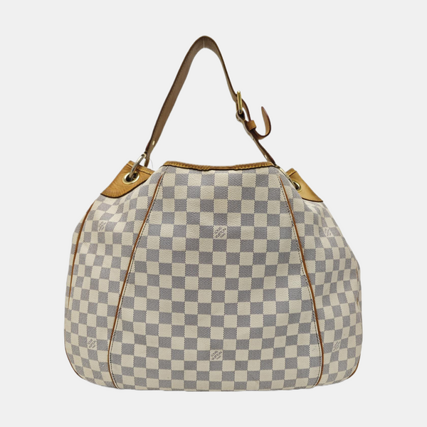 GALLIERA GM Damier Azur Coated Canvas White