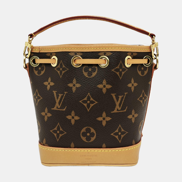 NOÉ Nano Monogram Coated Canvas Brown