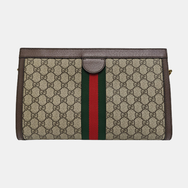 Authenticated pre-owned Ophidia Medium Monogram Coated Canvas Beige - Shoulder Bag at Looply