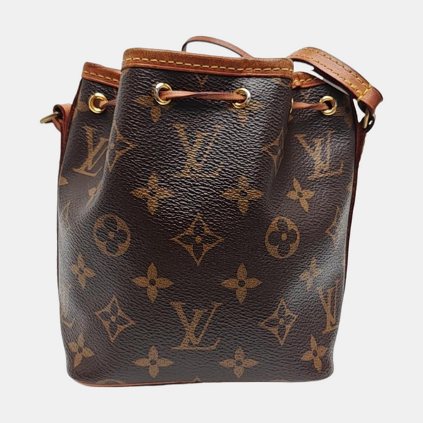 NÉONOÉ Nano Monogram Coated Canvas Brown