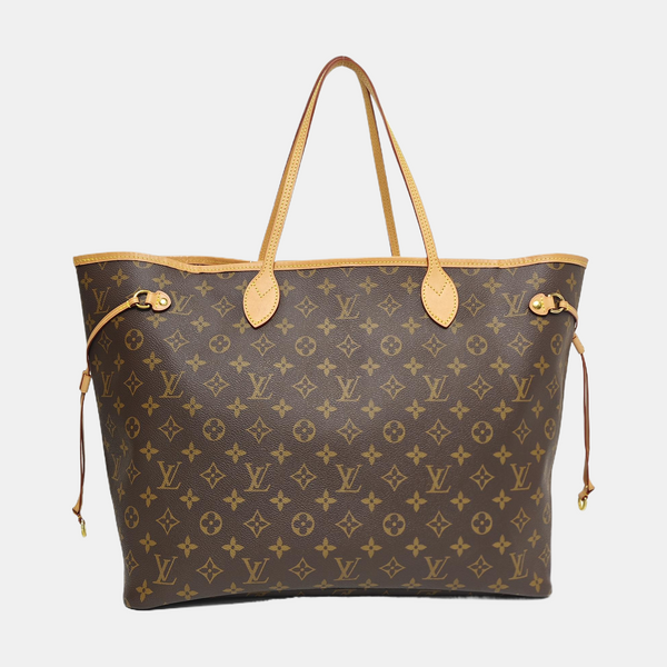 NEVERFULL GM Monogram Coated Canvas Brown