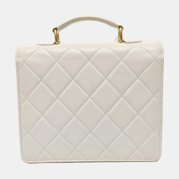 Quilted Calfskin White