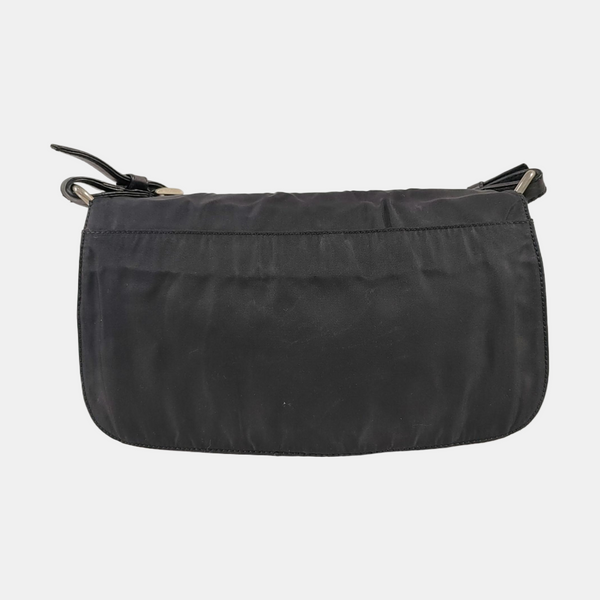 Nylon Shoulder Bag Black