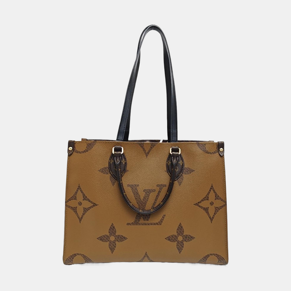 ONTHEGO MM Monogram Coated Canvas Brown