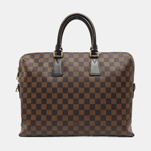 PORTE-DOCUMENTS Damier Ebene Coated Canvas Brown