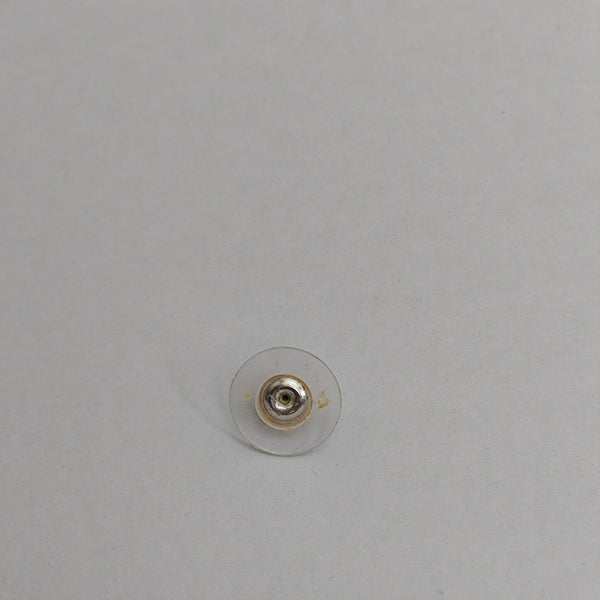 CC Logo Metal Gold Stud Earrings