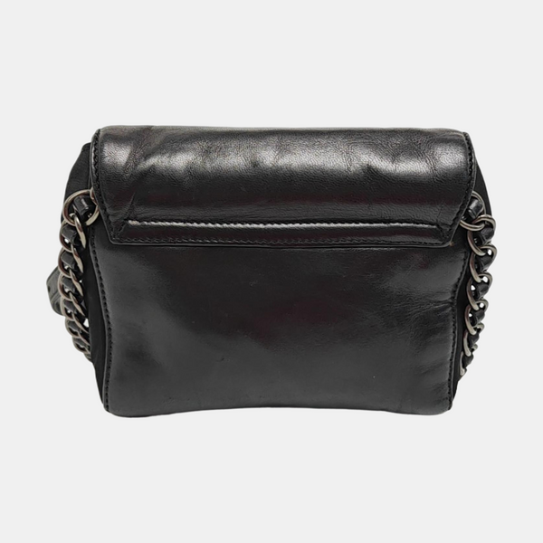 Lambskin Shoulder Bag Black