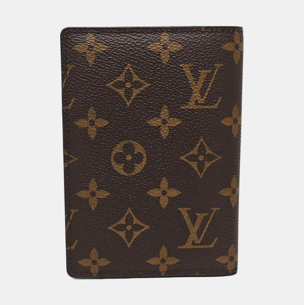 Monogram Coated Canvas Wallet Brown
