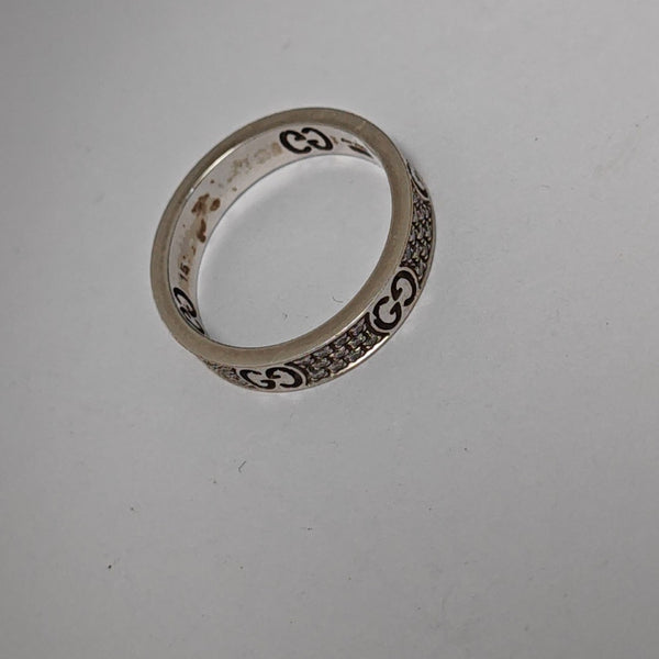 Icon 18k White Gold Silver Ring HK 15