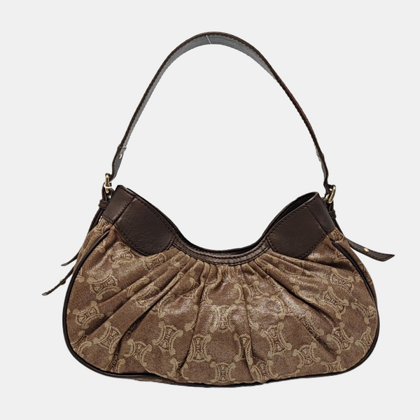 Canvas Top Handle Bag Brown
