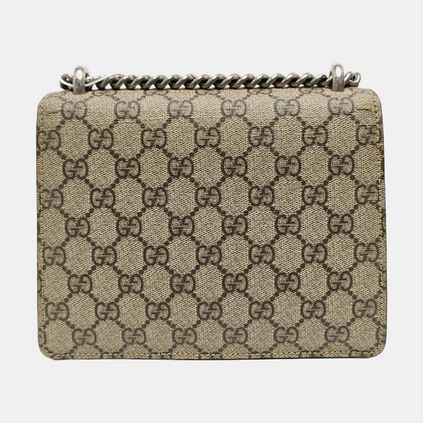 Dionysus Mini Monogram Coated Canvas Beige