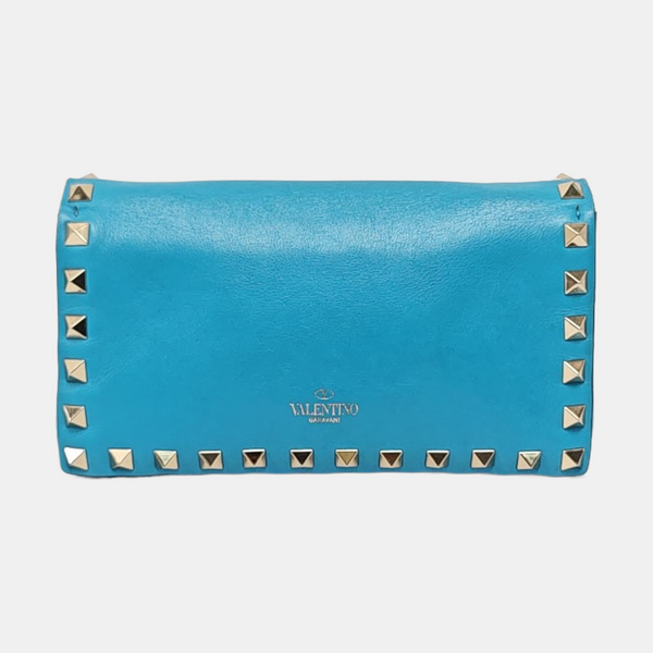 Rockstud Calfskin Blue