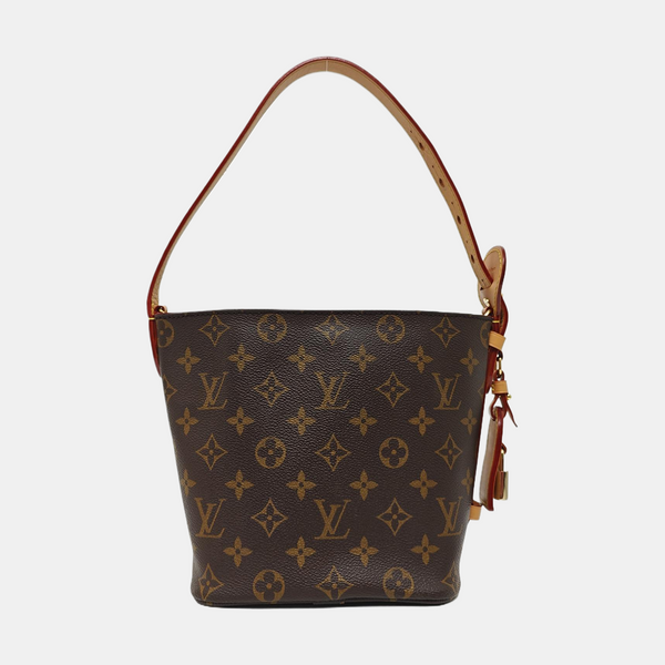 ALL IN BB Monogram Coated Canvas Brown