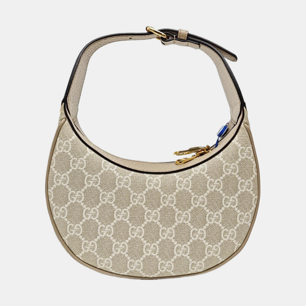 Monogram Coated Canvas Shoulder Bag Beige