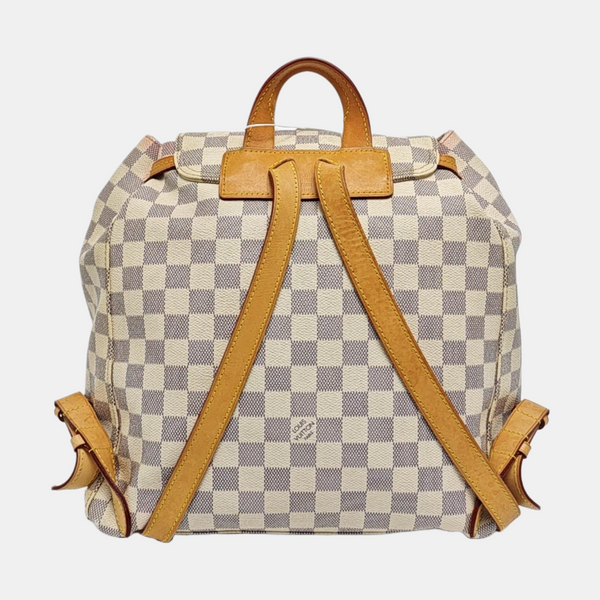 SPERONE Damier Azur Coated Canvas White