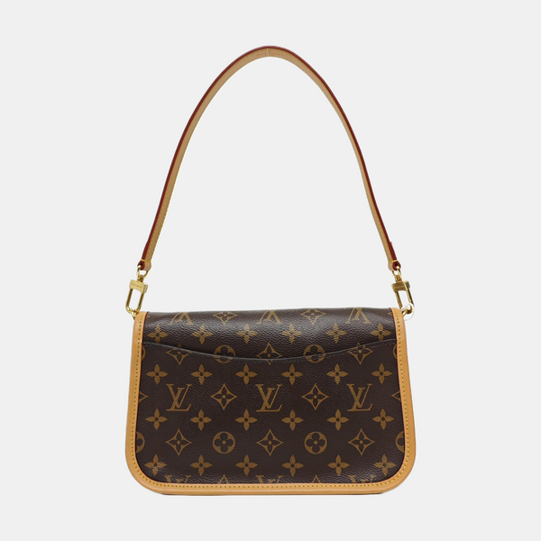 DIANE Monogram Coated Canvas Brown