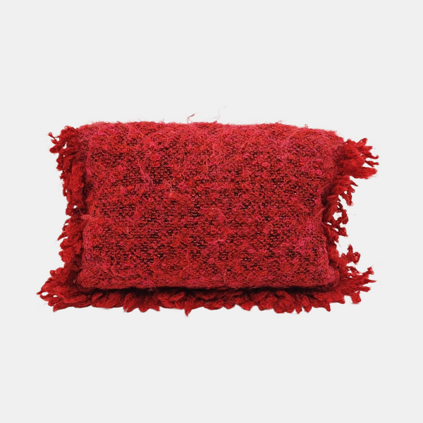 Fabric Clutch Red