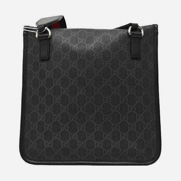 Monogram Coated Canvas Shoulder Bag Gray