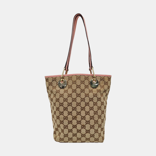 Monogram Canvas Top Handle Bag Beige