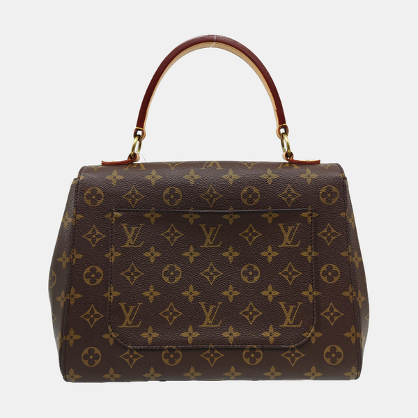 CLUNY MM Monogram Coated Canvas Brown