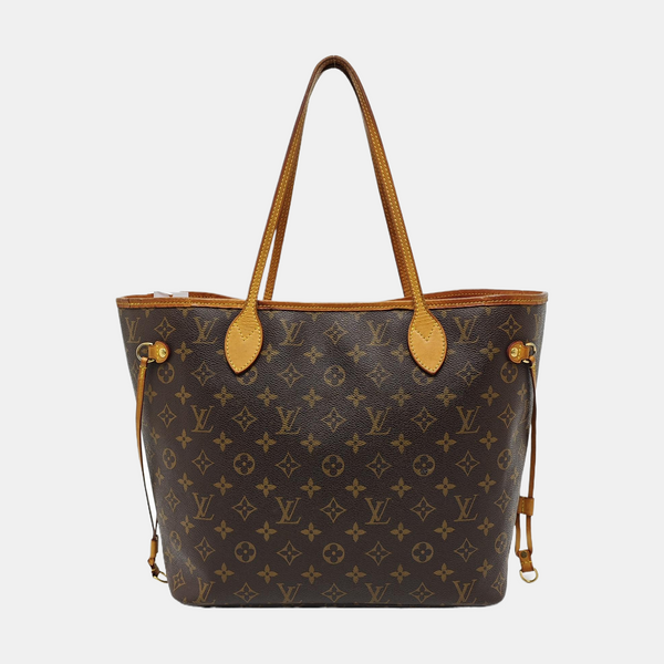 NEVERFULL MM Monogram Coated Canvas Brown