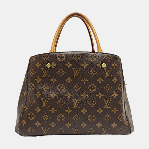 MONTAIGNE Monogram Coated Canvas Brown