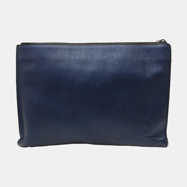 Calfskin Clutch Blue