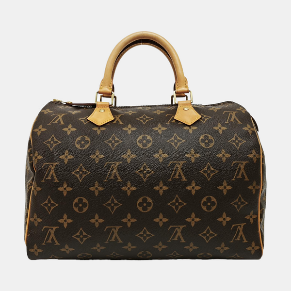 SPEEDY 30 Monogram Coated Canvas Brown