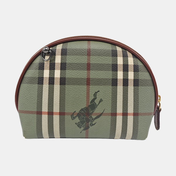 Coated Canvas Shoulder Bag Green