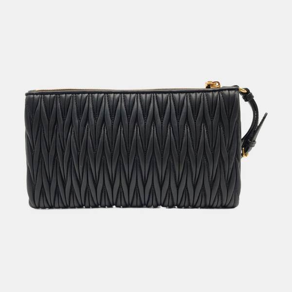 Matelassé Quilted Lambskin Black