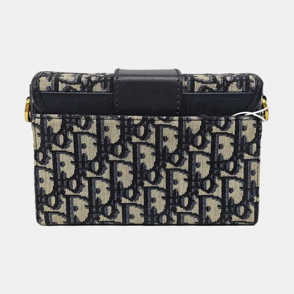 30 Montaigne Mini Oblique Canvas Blue