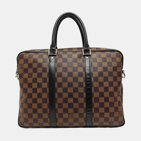 PORTE-DOCUMENTS PM Damier Ebene Coated Canvas Brown