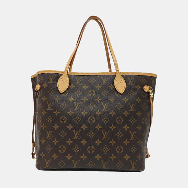 NEVERFULL MM Monogram Coated Canvas Brown