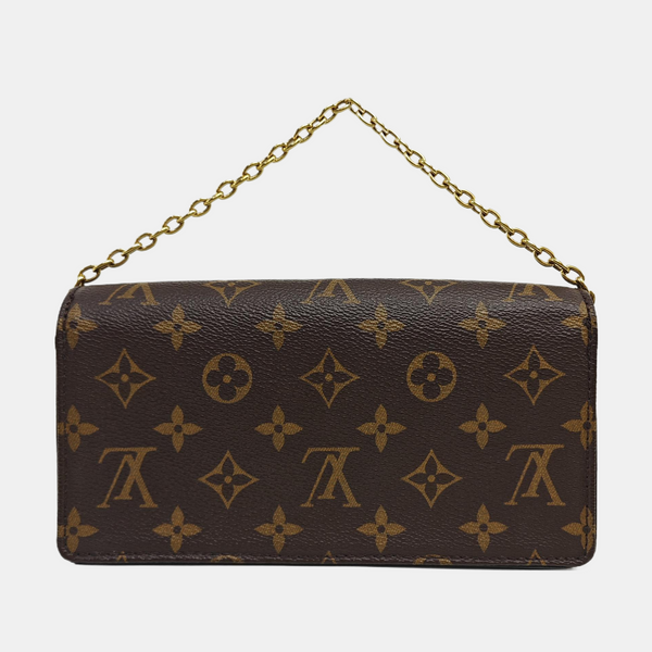 Lily Monogram Coated Canvas Brown