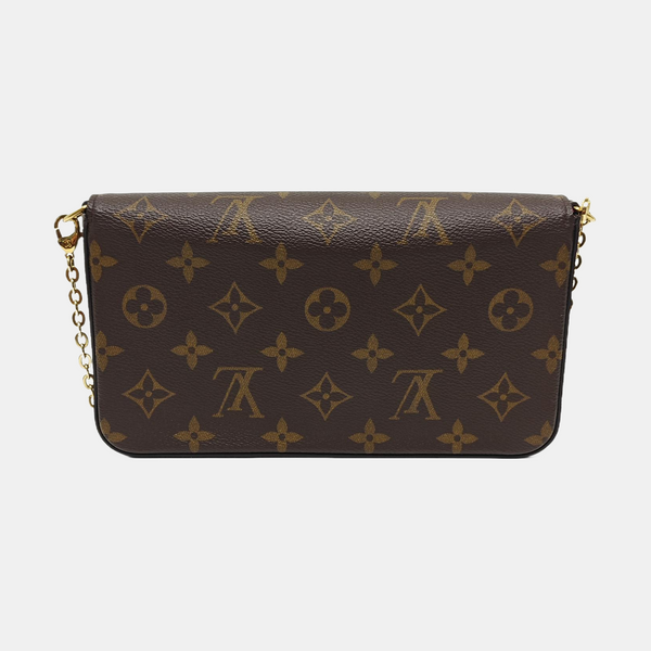 FÉLICIE Monogram Coated Canvas Brown