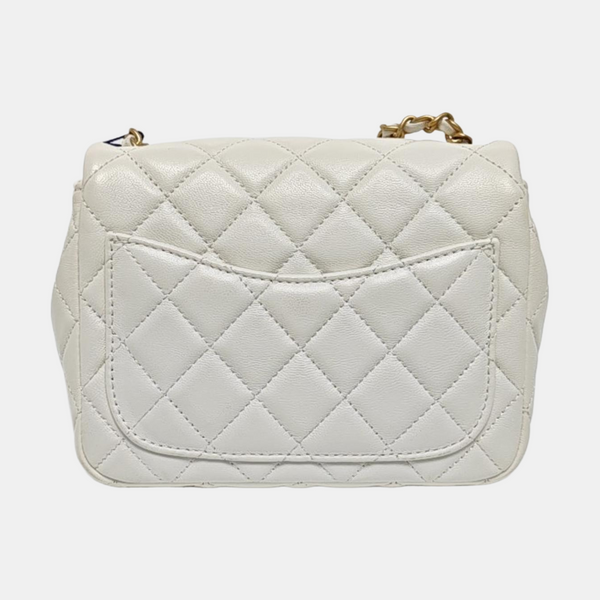 CLASSIC FLAP Mini Quilted Lambskin Green