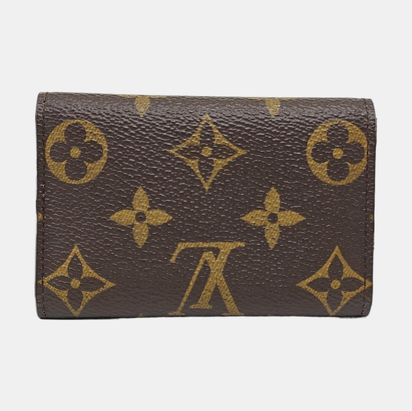 Monogram Coated Canvas Key Pouch Brown