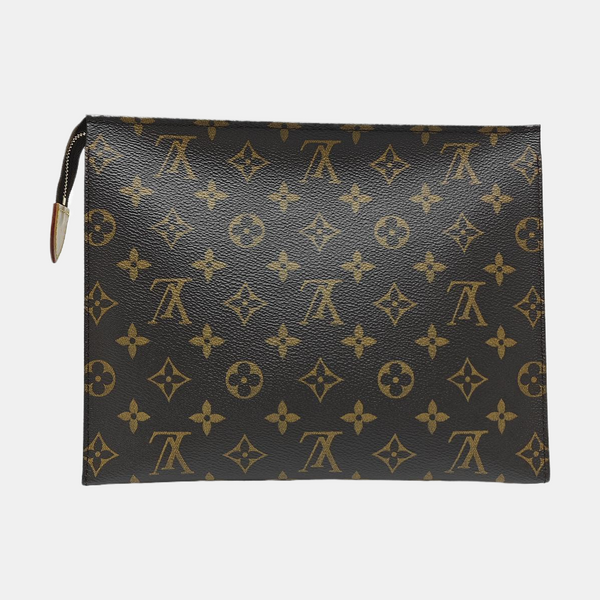 TOILET POCKET 26 Monogram Coated Canvas Brown
