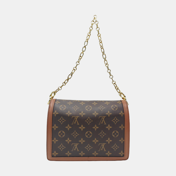 DAUPHINE MM Monogram Coated Canvas Brown