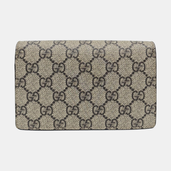 Dionysus Super Mini Monogram Coated Canvas Beige
