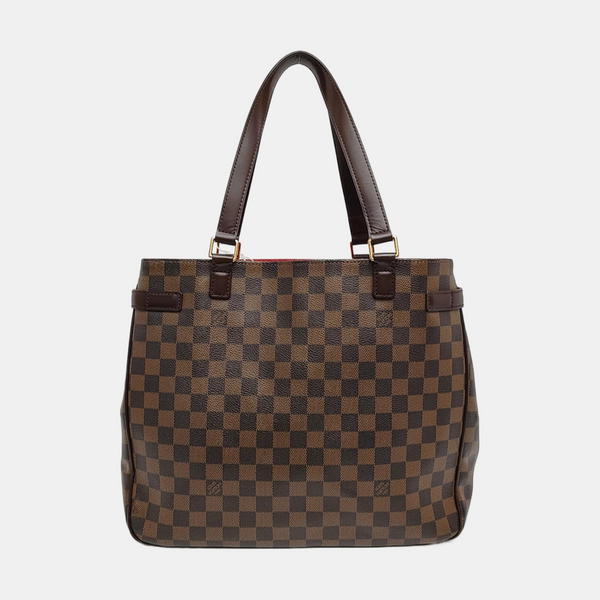 UZES Damier Ebene Coated Canvas Brown