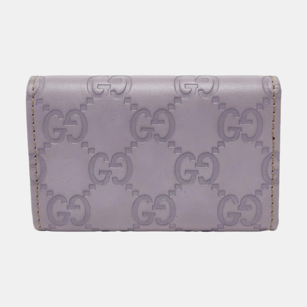 Monogram Calfskin Key Pouch Purple