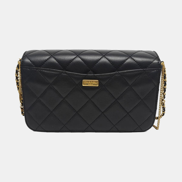 COCO HANDLE Mini Quilted Calfskin Black
